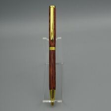 SLIMLINE TWIST PEN with HONDURAN ROSEWOOD BARREL and GOLD TRIM picture