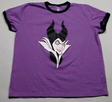 Maleficent Ringer T-Shirt Evil Diva Light Purple Juniors XL Disney Store Villain picture