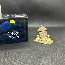 GANZ Ghost Town Skull Tomb Stone Figurine New Old Stock picture