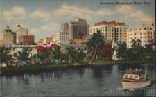 1948 Downtown Miami from Miami River,FL Teich Miami-Dade County Florida Postcard picture
