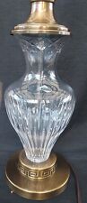 Dale Tiffany Table Lamp, Vtg,24% Lead, Hand-Cut Crystal, Greek Key pattern base picture