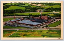 Elizabethton Tennessee~North American Rayon Corp Plant~Vintage Linen Postcard picture