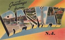 Postcard Large Letters Greetings from Rahway NJ New Jersey picture