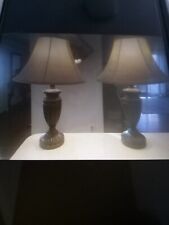 Pair Of Contemporary Lamps 25 Inches Tall Excellent picture