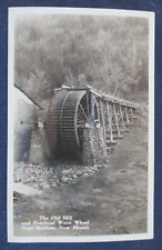 RP Ruidoso New Mexico Old Mill Overhead Water Wheel 1941 Postcard picture