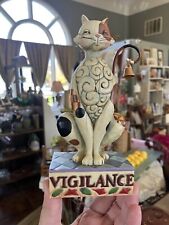 Jim Shore Vigilance Folk Art Cat Figurine Heartwood Creek Enesco 2006 picture