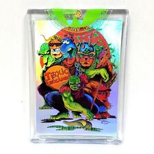 Toxic Crusaders Holo-Chrome Trading Card Signed & #'d ARG Exclusive (New Sealed) picture