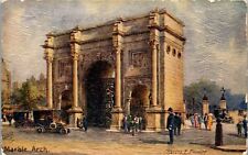 Vintage Tuck's Oilette Postcard Marble Arch London UK # 8931 Signed  picture