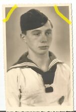 German photo WW2, CPA: young HJ, WAR NAVY. photo card. picture