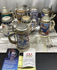 Olympic Winter Games Calgary 1988 Beer Stein Plus Sarajevo, Seoul, lot of 8 picture