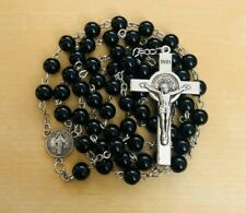 Catholic Rosary Necklace Saint Benedict Medal and Cross Crucifix, Jerusalem picture