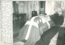 Fredrik IX of Denmark funeral, earthquakes, cof... - Vintage Photograph 1290554 picture