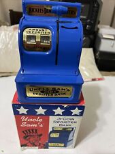 USA Uncle Sam's 3 Coin Register Modern Bank (2002)- (WORKING, With Box picture