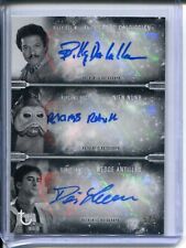 2020 Topps Star Wars Auto Billy Dee Williams Kipsang Rotich Denis Lawson 5/5 picture
