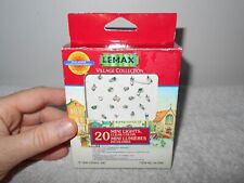 1996 LEMAX VILLAGE COLLECTION NEW 20 MINI CLEAR COLOR HOUSE LIGHTS SET 64128A picture