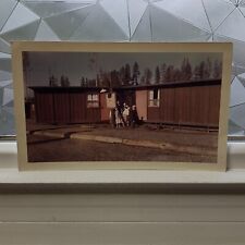 Yellowstone Park Canyon Village Guest Cottages~Kodacolor Print Photo~1960s picture