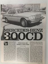 MBRT127 Article Road Test 1978 Mercedes Benz 300CD  Dec 1977 5 page picture