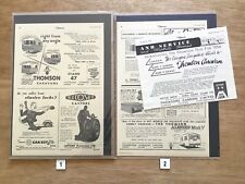 Vintage Caravan Adverts & Articles 1948  - 1957 picture