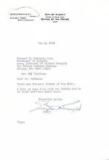 Erastus Corning Albany New York Mayor Original Autograph Signed Letter 1982 picture