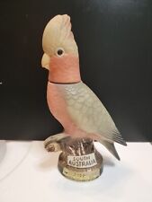 Vintage 1979 Jim Beam South Australia Pink Cockatoo Bird Empty Whiskey Decanter picture