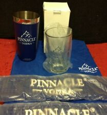 Lot New Blue White Pinnacle Vodka Rubber Spill Mat Bartender Shaker XL T-shirt picture