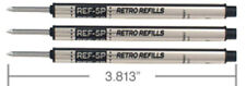 Retro 1951 Short Capless Rollerball Ink Refill, Black, 3-Pack (REF5P-B) picture