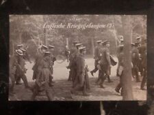 1914 Germany WW1 RPPC Postcard Cover British War Prisoners picture
