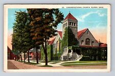 Elyria OH-Ohio, Panoramic View Congregational Church, Antique Vintage Postcard picture