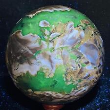 Natural Rare Volcanic Agate Crystal Sphere Healing 3380G (UV Reactive crystal) picture
