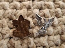 Pair Vintage BSA Scouting Pins 1 Sterling picture