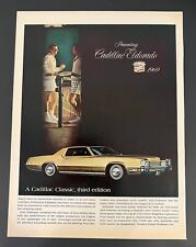 Cadillac 1968 Life Print Add 13x11 Gold Eldorado Automobile picture