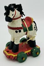 RARE House of Hatten 1994 Twas The Night Before Christmas Toy Horse Ornament picture