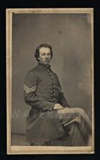 Civil War Soldier SGT WM. ORR 153RD NEW YORK VOL. INFANTRY 1860 CDV Photo - WIA? picture