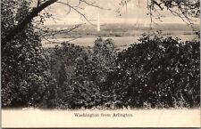 View Of City From Arlington, Vintage Washington DC Postcard picture