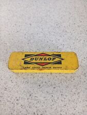 Vintage Dunlop 'Long' Cycle Repair Outfit, Empty Tin Advertising Yellow Bicycle picture