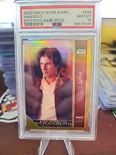 2023 Topps Finest Star Wars Han Solo Eb6 Gold /50 Psa10 picture