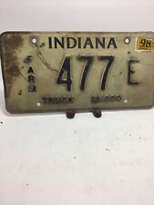 Vintage Indiana License Plate -  - Single Plate  1998 picture