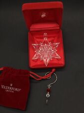 GORGEOUS VINTAGE WATERFORD CRYSTAL 2006 SNOWSTAR ORNAMENT W/ BOX  & POUCH picture