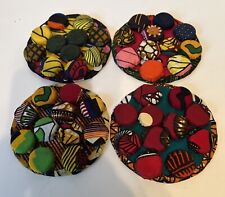 Set Of 4 BOTTLE CAPS COASTERS. Hand Made In Kenya. picture