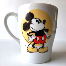 Vintage Walt Disney Prod Porcelain White Coffee Mug Cup Mickey Mouse Japan P picture