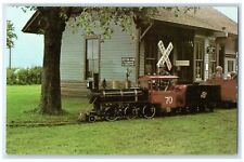 c1950's Historic Depot Steam Train Butterfield Minnesota MN Vintage Postcard picture