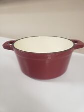 Field Chef Enameled Cast Iron Casserole Dish Dutch Oven Red picture