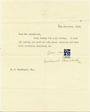 SIR WINSTON S. CHURCHILL - SIGNED LETTER, AS CHANCELLOR OF THE EXCHEQUER - 1924 picture