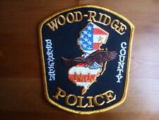 BERGEN COUNTY WOOD-RIDGE NEW JERSEY POLICE Patch N.J DEPT USA obsolete Original picture