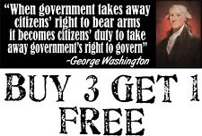 2nd Amendment Bumper Sticker -Washington Right to Govern 8.8
