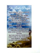 The Lord's prayer Card Jesus our father rosary serenity psalms 23 bible pocket picture