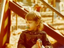 JF Photograph Girl Whistle Playground 1980's Portrait picture