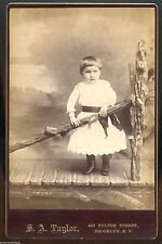  Cabinet Photo - Brooklyn, New York, Cute Child Standing, Bowl Hair Cut, Posing picture