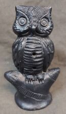 Old Vintage Handmade Art Pottery Owl Figure Whistle  picture