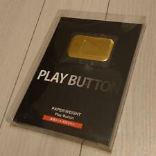 YouTube Gold Play Button golden award plaque paperweight metal Twitch Replica FS picture